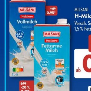 Milch bei Aldi SÜD