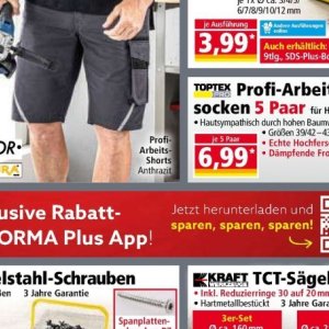 Shorts bei Norma