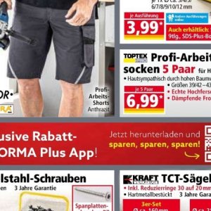 Shorts bei Norma