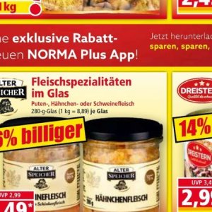 Schweinefleisch bei Norma
