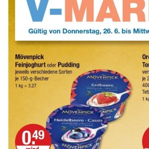 Pudding bei V-Markt