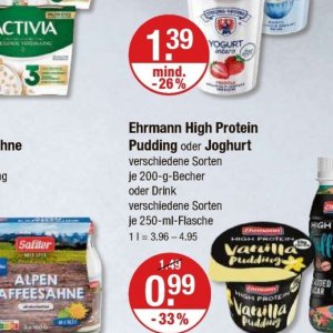 Pudding bei V-Markt