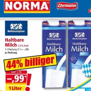 Milch bei Norma