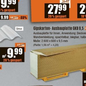 Wandverkleidung bei V-Baumarkt