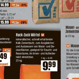 Mörtel bei V-Baumarkt