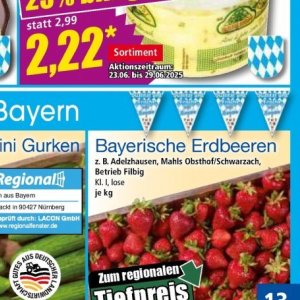 Erdbeeren bei Norma