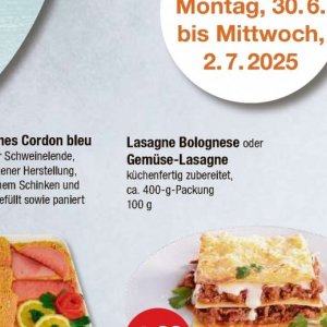 Lasagne bei V-Markt
