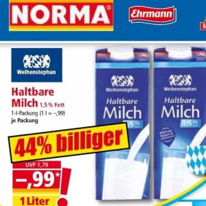 Milch bei Norma