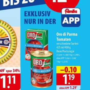Tomaten bei Famila Nord Ost
