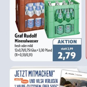 Mineralwasser bei Aktiv Irma