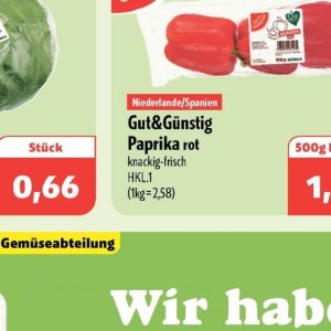 Paprika bei Aktiv Irma
