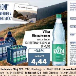 Mineralwasser bei Aktiv Irma