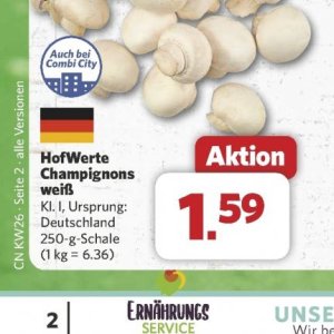 Champignons bei Combi