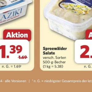 Salate bei Combi