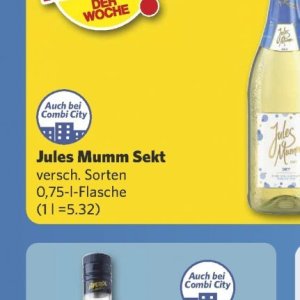Sekt bei Combi