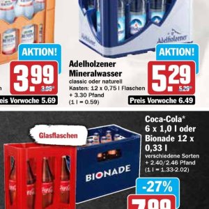 Mineralwasser bei AEZ