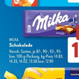 Schokolade bei Aldi SÜD
