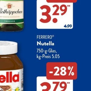 Glas bei Aldi SÜD