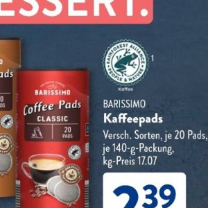 Kaffeepads bei Aldi SÜD