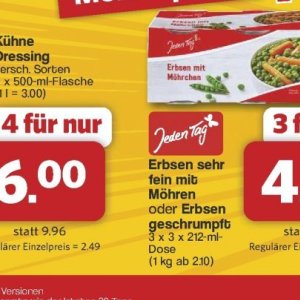 Erbsen bei Famila Nord West