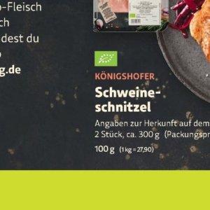 Schnitzel bei BioMarkt