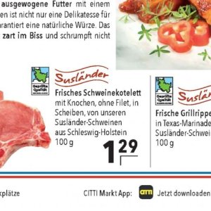 Schweinekotelett bei Citti Markt