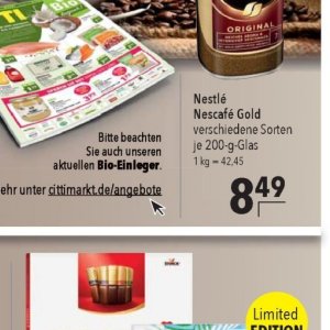 Glas bei Citti Markt