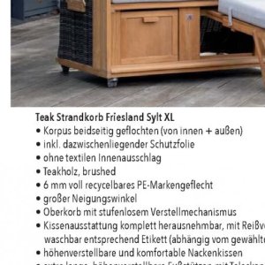 Strandkorb bei Citti Markt