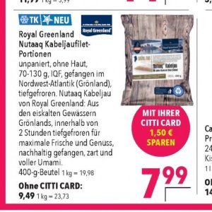 Kabeljau bei Citti Markt