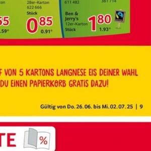Eis bei Selgros