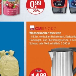 Wasserkocher bei V-Markt