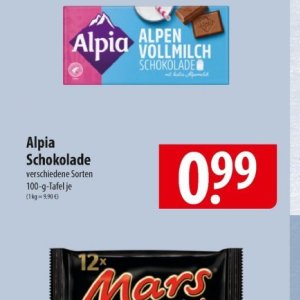 Schokolade bei Famila Nord Ost