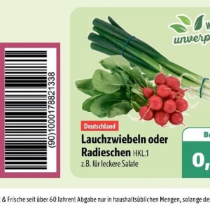 Radieschen bei Aktiv Irma