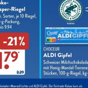 Schokolade bei Aldi SÜD