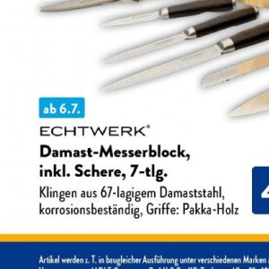 Damast bei Aldi SÜD