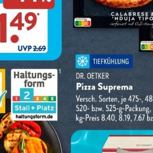 Pizza bei Aldi SÜD