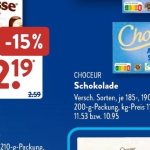 Schokolade bei Aldi SÜD