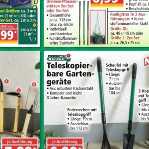 Gartengeräte bei Norma