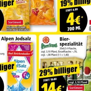 Pilsner bei Norma