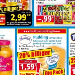 Pudding bei Norma