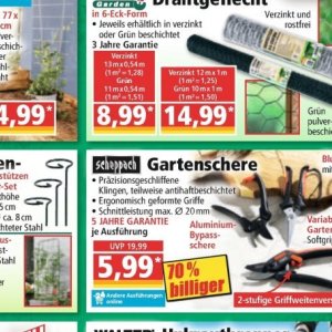 Gartenschere bei Norma