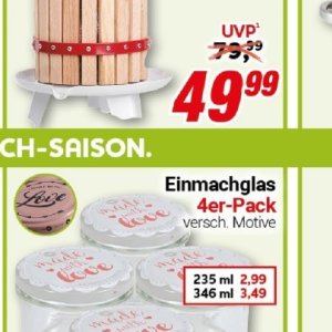 Einmachglas bei Centershop