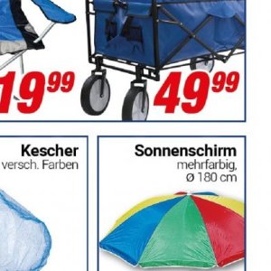 Sonnenschirm bei Centershop