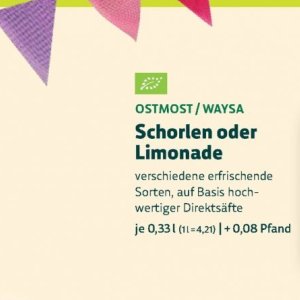 Limonade bei BioMarkt