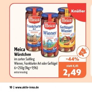 Frankfurter bei Aktiv Irma