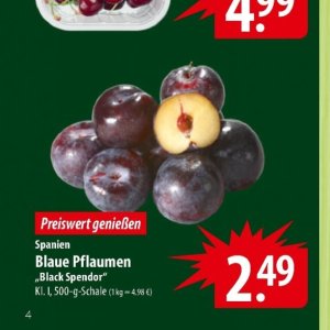 Pflaumen bei Famila Nord Ost