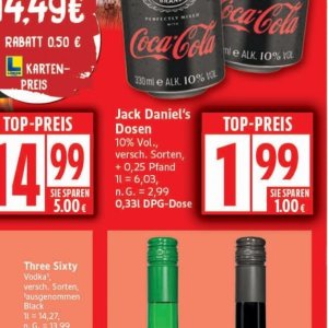 Dosen bei Elli Markt
