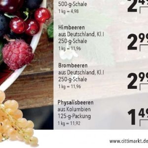 Brombeeren bei Citti Markt