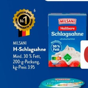 Schlagsahne bei Aldi SÜD