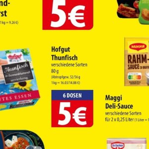Thunfisch bei Famila Nord Ost